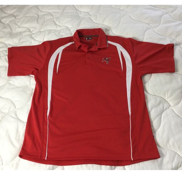 Tampa Bay Buccaneers Embroidered Button Up Polo Mens XL - Picture 2 of 10